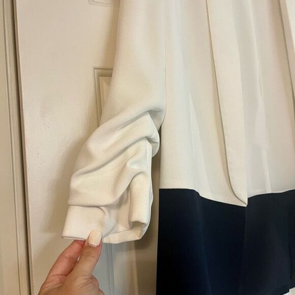 Joie Lollasa B Colorblock Open Front Scrunch Sleeve Jacket Size 6 - Picture 2 of 9